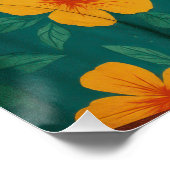 Flamingo in Hawaiian Shirt Poster - Retro Summer (Hoek)