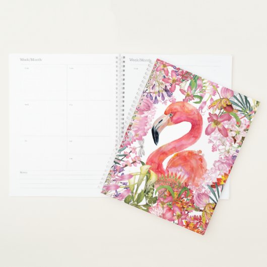 Flamingo in het Bloem Oerwoud - het Patroon van de Planner (Display)