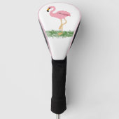 Flamingo in het gras golfheadcover (Voorkant)