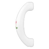 Flamingo in het gras keramische knop (Zijkant)