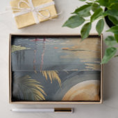 Flamingo in het maanlicht Decoupage Tissuepapier (Geschenk)