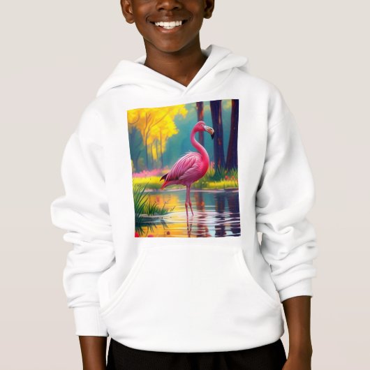 Flamingo in het meer 365476 (Voorkant)