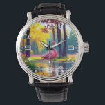 Flamingo in het meer 365476 horloge<br><div class="desc">Flamingo in het meer 365476</div>