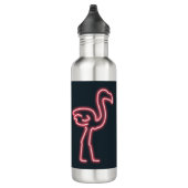 Flamingo in Neon Pink Waterfles (Rechts)