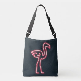 Flamingo in Neon Roze Crossbody Tas