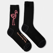 Flamingo in Neon Sokken (Rechts)