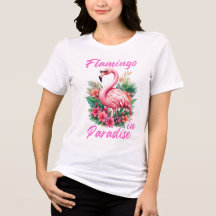 Flamingo in Paradijs Tri-Blend T-shirt