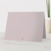 Flamingo in Pastel Pond Floral Scene Bedankkaart (Achterkant)