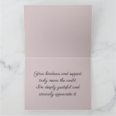 Flamingo in Pastel Pond Floral Scene Bedankkaart (Binnen)