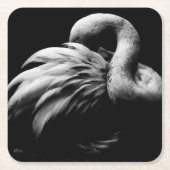 Flamingo in Repose Kartonnen Onderzetters (Voorkant)