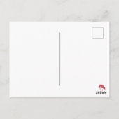 Flamingo in sneeuw met ruimte Kerstmis raar Briefkaart (Achterkant)