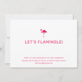 Flamingo Invitation Kaart (Voorkant)