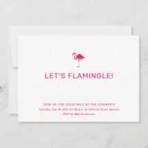 Flamingo Invitation