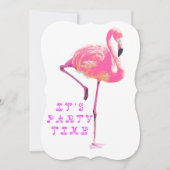Flamingo Invitation Kaart (Voorkant)