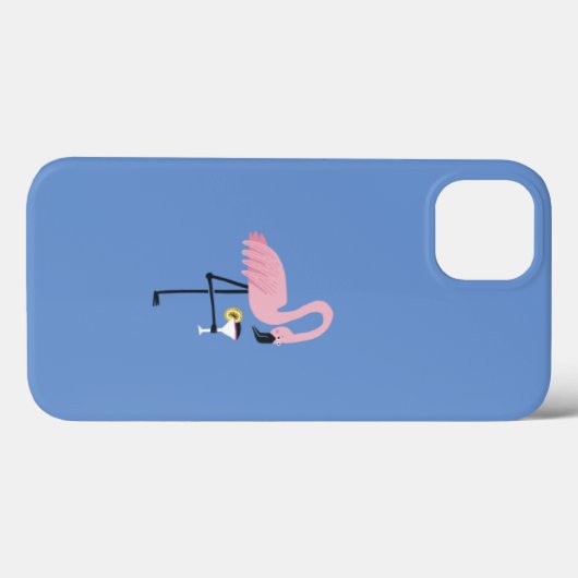 Flamingo iPhone case (Achterkant (horizontaal))