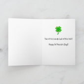 Flamingo Irish St. Patrick's Day Kaart Rainbow (Binnen)