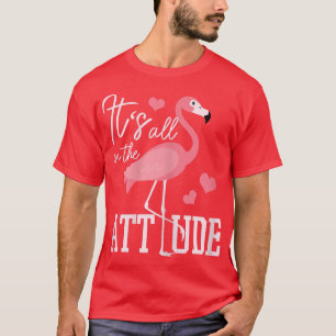 Flamingo is alles in de houding grappige Flamingo T-shirt
