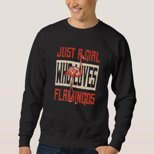 Flamingo is gewoon een meisje dat van Flamingos Bi Trui (Voorkant)