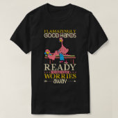 Flamingo is Massagetherapeut 1 T-shirt (Design voorkant)