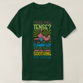 Flamingo is Massagetherapeut T-shirt (Design voorkant)
