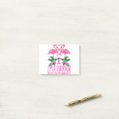 Flamingo I's Survivor Breast Cancer Awareness Post-it® Notes (Op bureau)