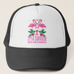 Flamingo I's Survivor Breast Cancer Awareness Trucker Pet