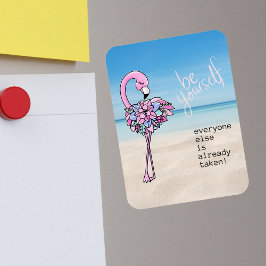 Flamingo is uw eigen Inspirerend prijsopgave Magneet