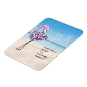 Flamingo is uw eigen Inspirerend prijsopgave Magneet (Linkerzijde)