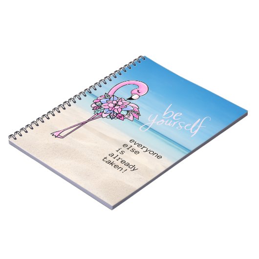 Flamingo is uw eigen Inspirerend prijsopgave Notitieboek (Linkerzijde)