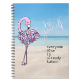 Flamingo is uw eigen Inspirerend prijsopgave Notitieboek (Voorkant)