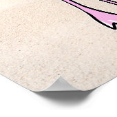 Flamingo is uw eigen Inspirerend prijsopgave Poster (Hoek)