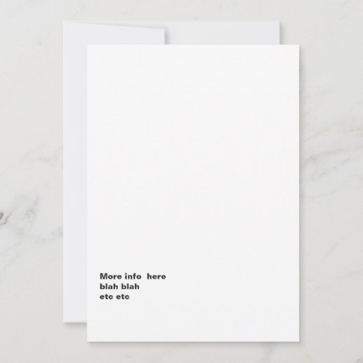 Flamingo Island Invitation Kaart (Achterkant)