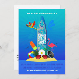 Flamingo Island Invitation Kaart
