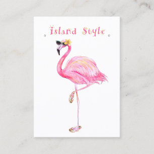 Flamingo Island stijl Visitekaartje