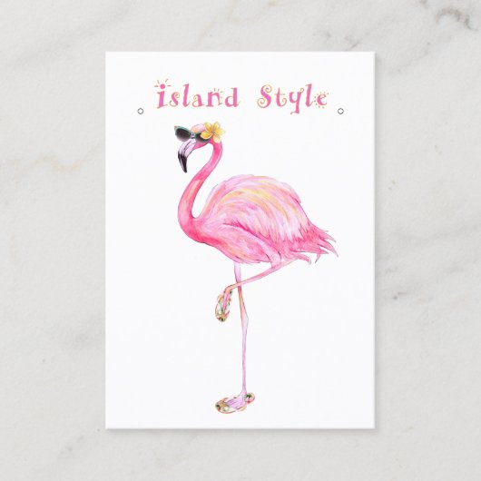 Flamingo Island stijl Visitekaartje (Voorkant)