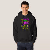 Flamingo Its Mardi Gras Yall Carnival Jester Hat W Hoodie (Voorkant volledig)