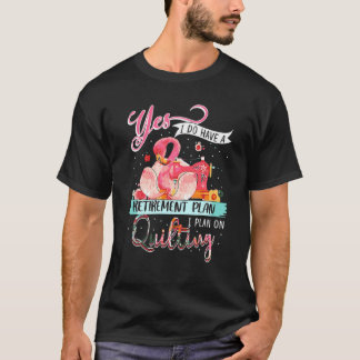 Flamingo Ja, ik heb een pensioenplan dat ik van pl T-shirt
