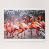 Flamingo Jigzaag Puzzle Legpuzzel (Horizontaal)
