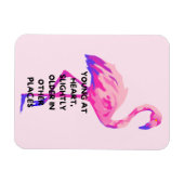 Flamingo Jong Op Hart Grappig Gezegde Quote Magneet (Horizontaal)