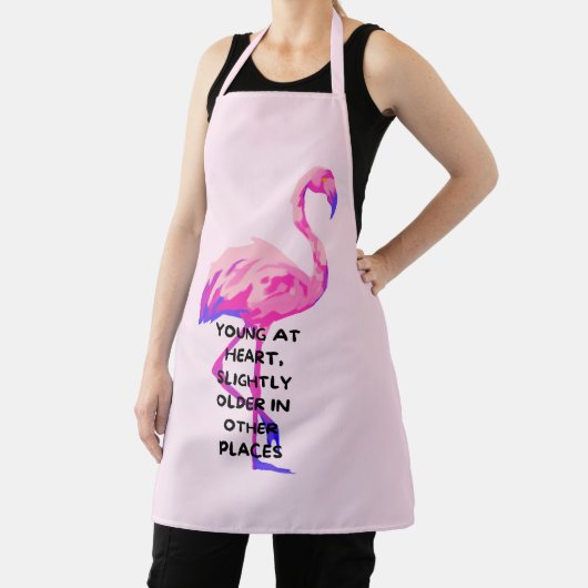 Flamingo Jong Op Hart Grappig Gezegde Quote Schort (Insitu)
