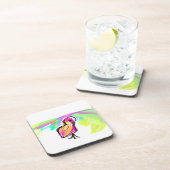 Flamingo joy bier onderzetter (Rechterzijde)