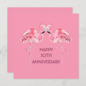 Flamingo Jubileum Card Kaart (Voorkant / Achterkant)