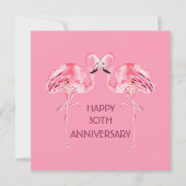 Flamingo Jubileum Card Kaart (Voorkant)
