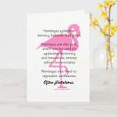Flamingo Kaart (Gele Bloem)