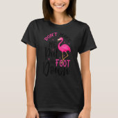 Flamingo kalm de veer neer t-shirt (Voorkant)