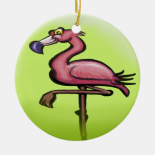 Flamingo Keramisch Ornament
