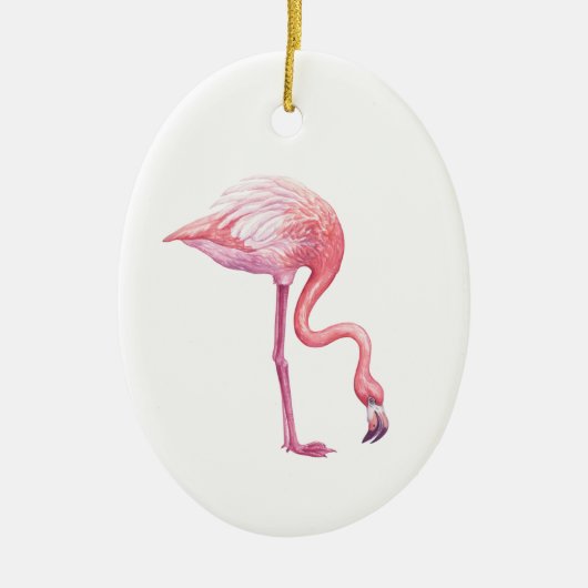 Flamingo Keramisch Ornament (Voorkant)