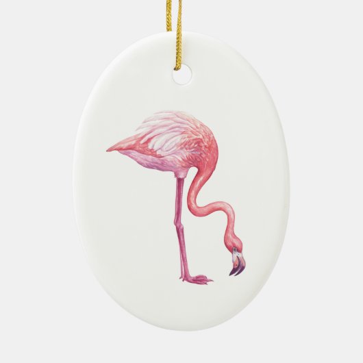 Flamingo Keramisch Ornament (Achterkant)