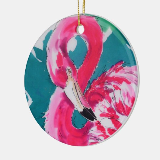 Flamingo Keramisch Ornament (Links)
