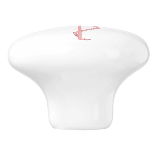 Flamingo Keramische Knop (Zijkant)